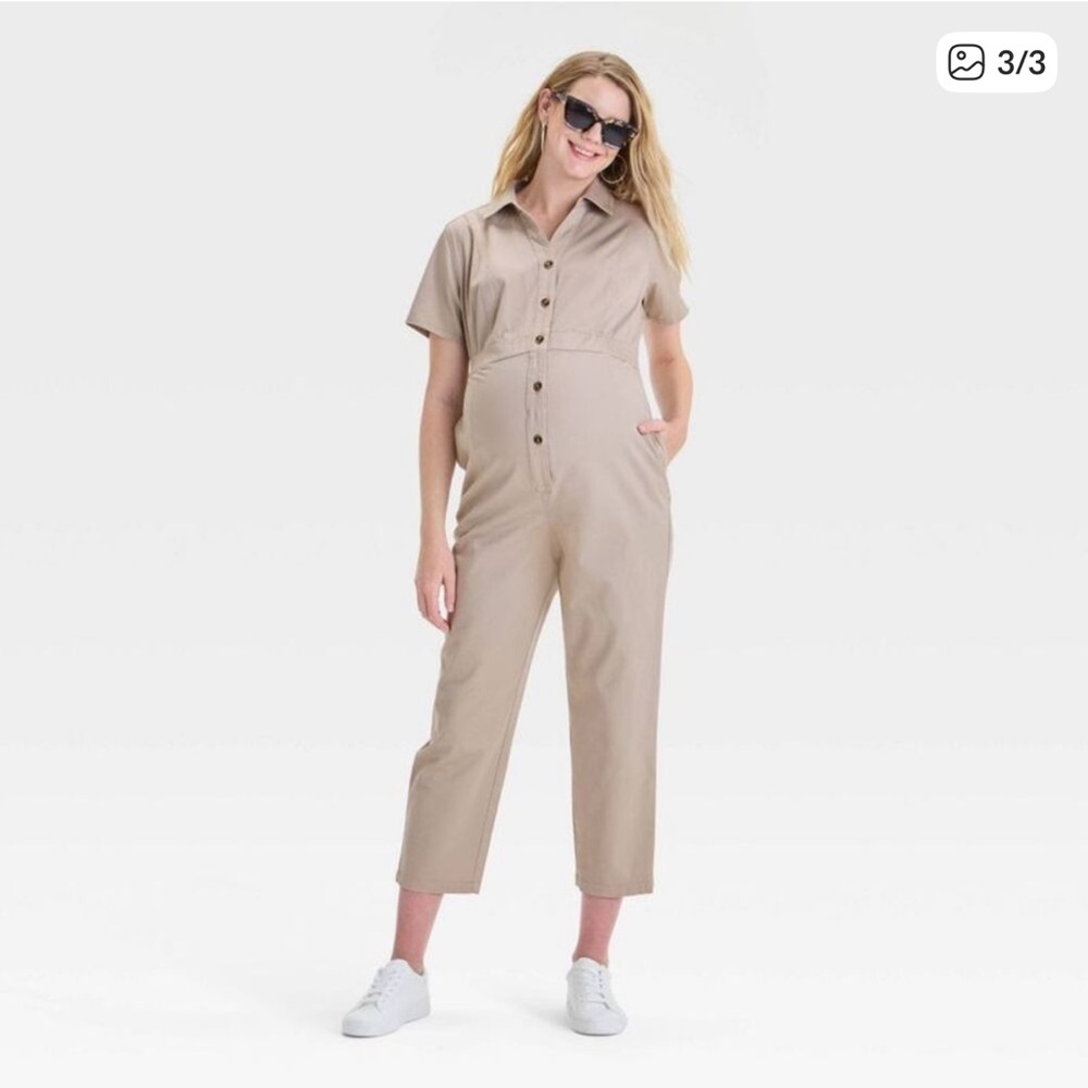 Ingrid Isabel Maternity Utility Jumpsuit M